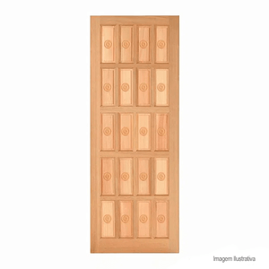 Porta de madeira torneada 90x210cm - nepasi