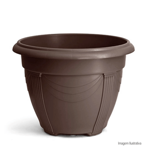 Vaso romano redondo n02 tabaco - nutriplan