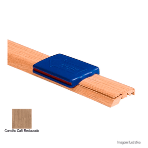Perfil incizo carvalho café restaurado 13x48mm com 1,8mts - quick step