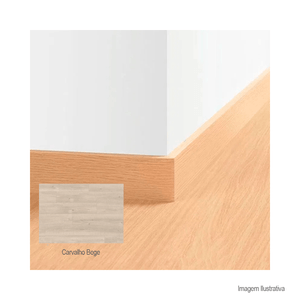 Rodapé border 18x80x2400mm carvalho bege - quick step
