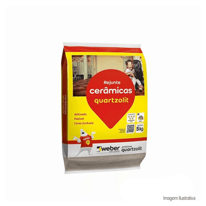 Rejunte flexível 5kg palha - quartzolit