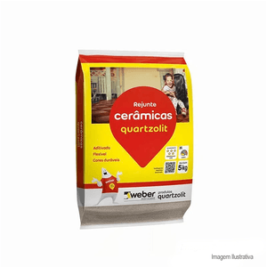 Rejunte flexível 5kg cinza outono - quartzolit