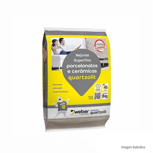 Rejunte porcelanato 5kg caramelo - quartzolit