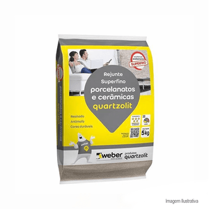 Rejunte porcelanato 5kg corda - quartzolit