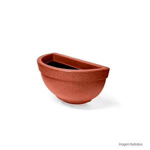 Vaso de parede texturizado n39 ferrugem - nutriplan