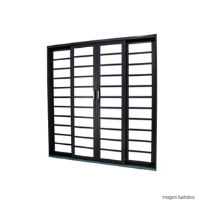 Porta standard centro correr 215x200x12 g/q - crv