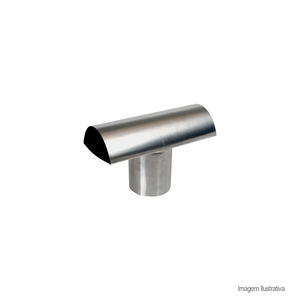 Chapéu t flextic alúminio 80x150mm alúminio - westaflex