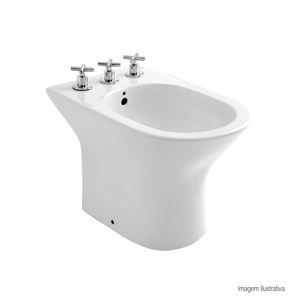 Bidê 3 furos com ducha nexo branco - roca