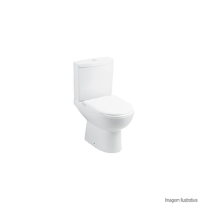 Kit de bacia sanitária para caixa acoplada smart branco - celite
