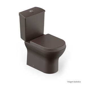 Kit nexo bacia convencional com assento café - roca