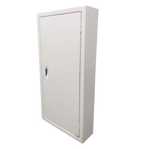 Caixa de distribuição para 44 disjuntores dim de aço sem barramento trifásico sobrepor branca - g luna