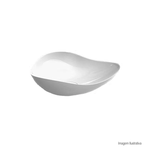 Cuba de apoio ruy ohtake 54x37cm branco - roca