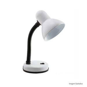 Luminária de mesa viking branca - startec