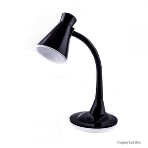 Luminária de mesa tlm 03 preta - taschibra