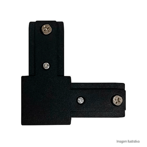 Junção l para trilho elegance preto - avant