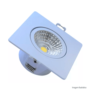 Spot de embutir quadrado supimpa 7w branco 6500k - avant