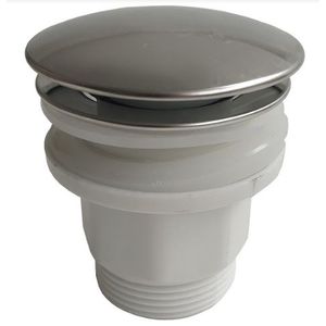 Valvula click 1 1/4 plastico + inox - tp. grande