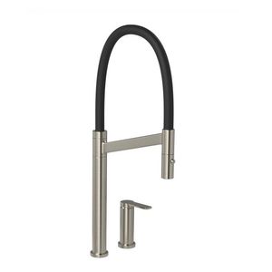 Monoc.p/coz. mesa bica alta colore - inox e preta - deca