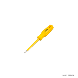 Chave fenda 1/4x4 crv isolada - vonder