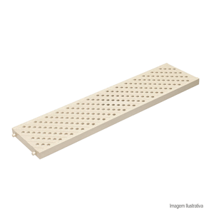 Grelha para piso aquapiso 13x50cm areia - tigre