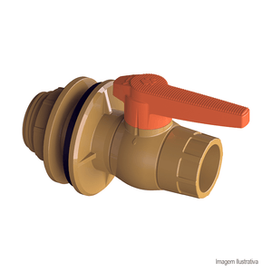 Adaptador para caixa de água com registro 50mm - tigre