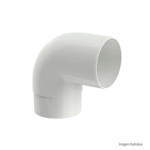 Joelho circular aquapluv style 90º branco - tigre