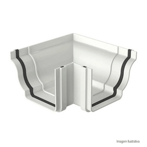 Esquadro externo aquapluv style branco - tigre