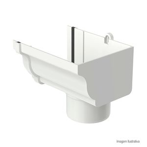 Bocal circular direito aquapluv style branco - tigre