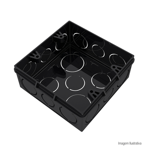Caixa de luz eletroduto roscável 4x4 - tigre