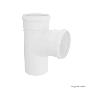 Tee de esgoto 75x75mm - tigre