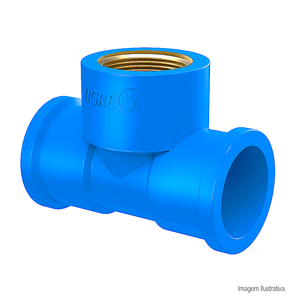 Tee bucha latão azul 25x25x3/4 - tigre