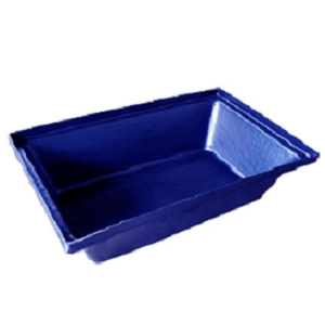 Caixa p/massa de pvc(masseira) 20l metasul preto - goma