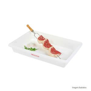 Travessa de plástico para alimentos grande - sanremo