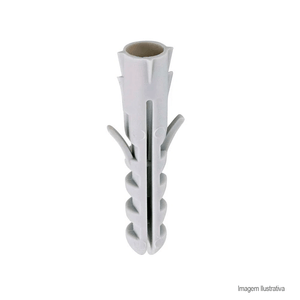 Bucha de nylon sem anel 8mm com 08 unidades - bemfixa