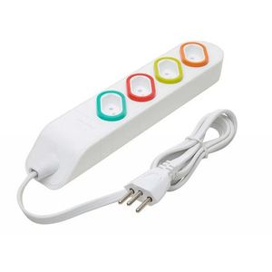 Extens multitomada pp 3x0,75 2p+t 10a branca 3m