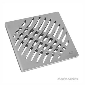 Grelha quadrada 150mm tigre inox