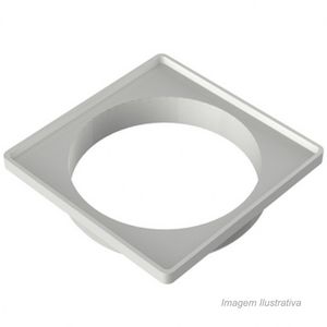 Porta grelha quad.p/gr.quad. 150mm tigre branco