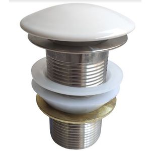 Valvula click 1 1/4 inox - tampa ceramica