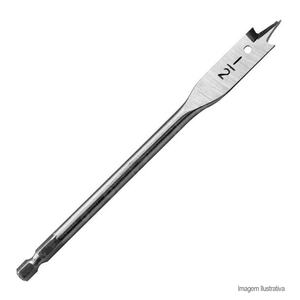 Broca chata para madeira 1/2 x 6 - vonder