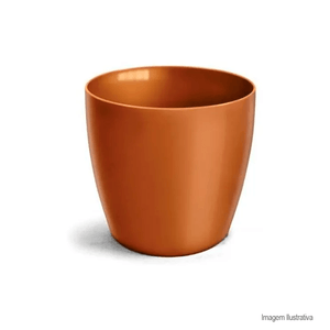 Cachepô elegance redondo n1 dourado - nutriplan