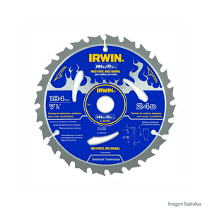 Disco de serra circular weldtec 24 dentes 7.1/4" - irwin