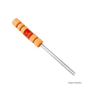 Espeto para churrasco de aço 1 haste 85cm - grilazer