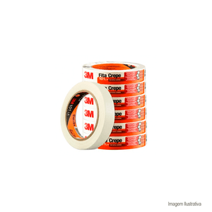 Fita crepe 18mmx50mt 3m - alcar abrasivos