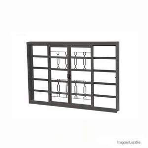 Janela standard correr 100x120x12 g/q - crv
