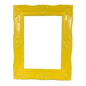Porta retrato madeira prn03 amarelo - santa luzia