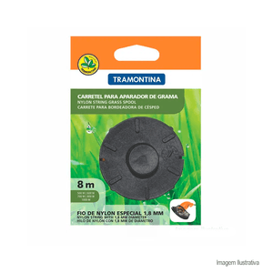 Carretel de fio de nylon para aparador de grama 8mts - tramontina