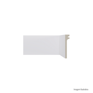 Rodapé de poliestireno r.548 110x20mm com 2,4mts branco - santa luzia