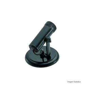 Spot infinity 101/1 para uma lâmpada 127/220v rosca e27 preto - dital