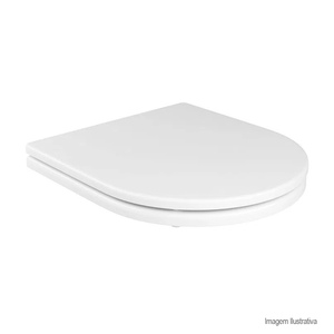 Assento sanitário vogue plus termofixo com easy clean e slow close branco - deca