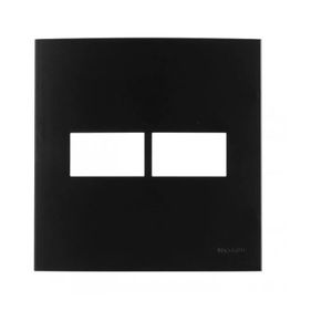 Placa 4x4 2 postos clean ebony margirius